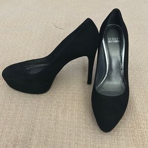 New-No Tags Stuart Weitzman Black Platform Heels